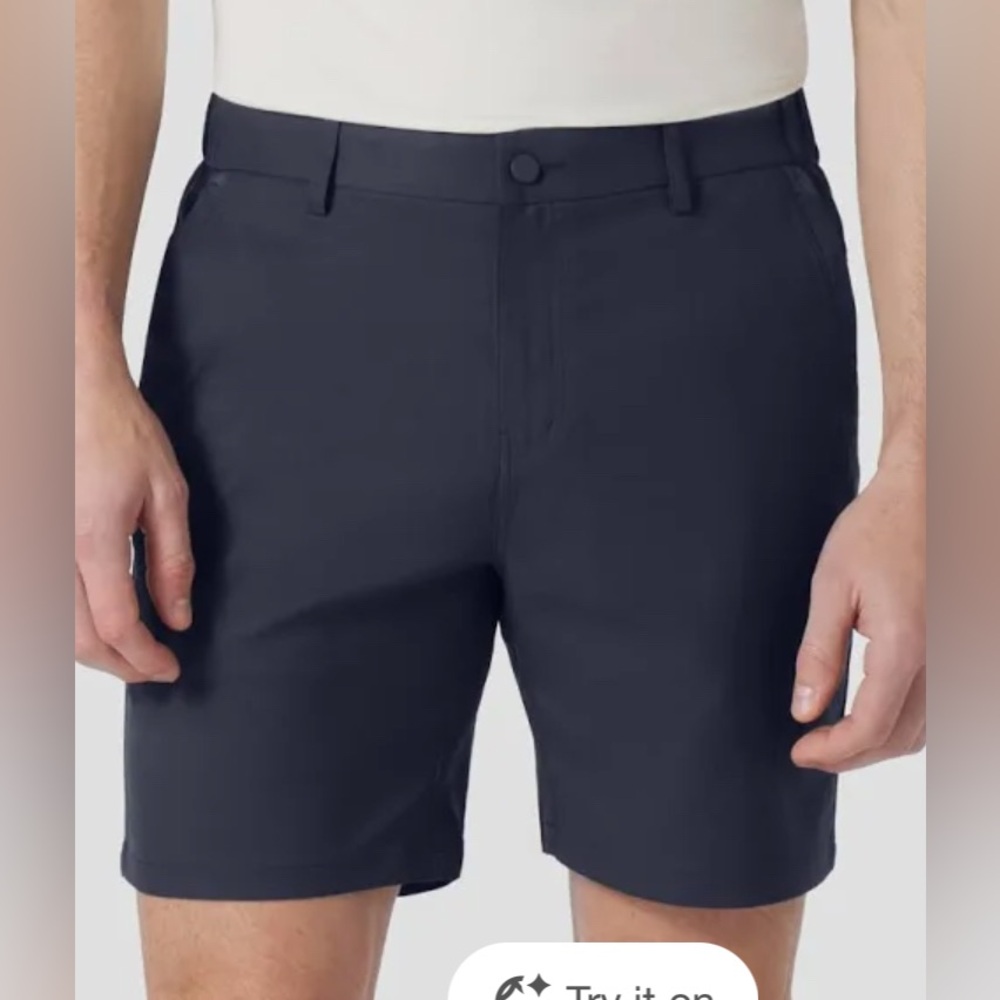 Jack Archer men’s Jetsetter tech 7 inch short in deep blue. 36 waist. Brand New.
